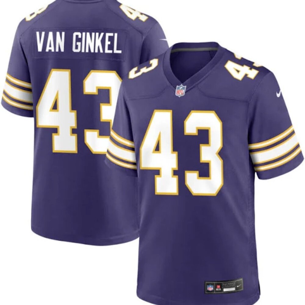 43 Andrew Van Ginkel Stitched Purple Jersey